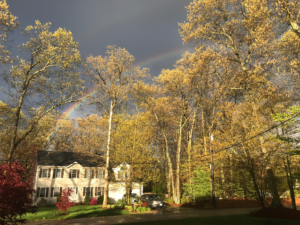 Rainbow over our house